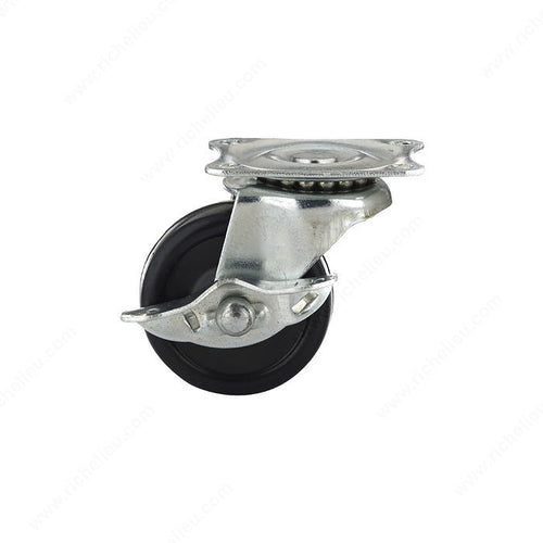 Richelieu Hardware Black Rubber Casters for General Duty