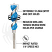 Spyder 4-Piece   Woodboring   Power   Bit   Set   (1/2,   5/8,   3/4,   1)   Stinger™