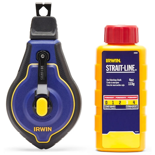 Irwin STRAIT-LINE® SPEEDLINE PRO™ Chalk Reel w/ Red Chalk