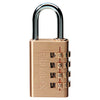 Master Lock Brass Resettable Combination Luggage Lock 627D