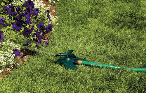 Orbit Irrigation 58221N 3-Arm Plastic Revolving Sprinkler on Plastic Base