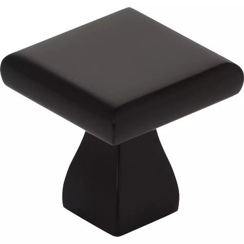Kasaware 1 In. Diameter Matte Black Flared Foot Square Knob