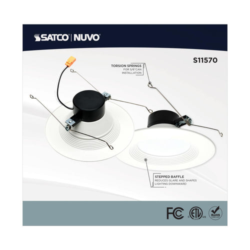 Satco Products S11570 13WLED/RDL/5-6/RGBTW/RND/WH
