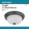 Satco Products 60-6010 2 Light 11 Flush Mount