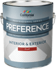 California Products Preference Interior & Exterior Paint Flat Pastel Base - 1 Gallon