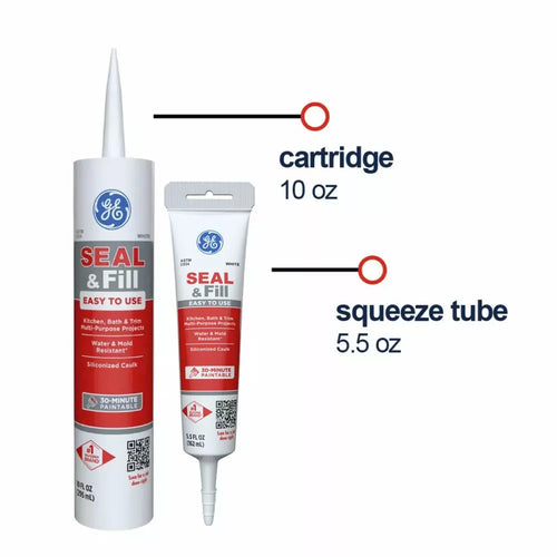 GE Sealants Seal & Fill Multi-Purpose Kitchen & Bath Caulk