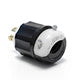 Leviton Locking Plug, 30 Amp, 125/250 Volt, Industrial Grade, Black & White
