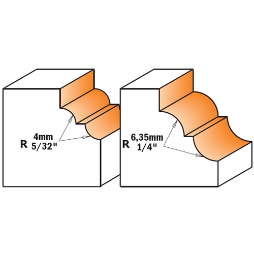 CMT Orange Tools Roman ogee router bits 7/8/941