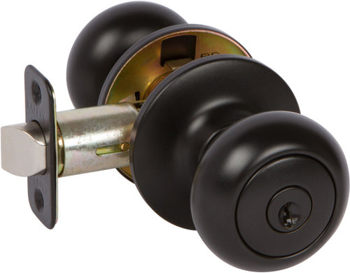 Delaney Callan Saxon Knobset with Deadbolt Combo, View Pack