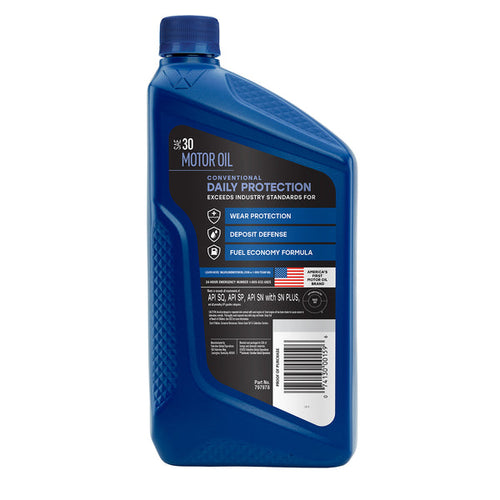 Valvoline Daily Protection Motor Oil SAE 30