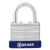 Brinks 1-9/16in. (40mm) Laminated Steel Padlock 7/8 Shackle Clearance 2-Pack
