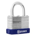 Brinks 1-9/16in. (40mm) Laminated Steel Padlock 7/8 Shackle Clearance 2-Pack