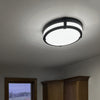 Design House Ripon Flush Mount Light 14 Matte Black