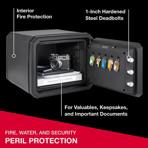 SentrySafe Fireproof Waterproof Safe with Combination Dial, 13.7 in x 16.4 in x 18.8 in