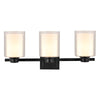 Design House  Oslo 3-Light Vanity Light, Matte Black