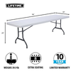 Lifetime 8-Foot Folding Table (Commercial)