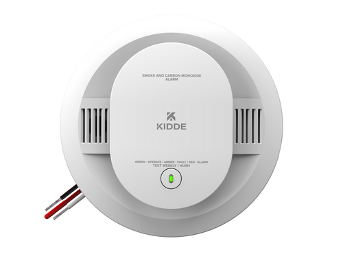 Kidde DETECT Combo Smoke + CO Alarm, Hardwired with AA Backup Battery and Voice Alerts