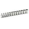 GearWrench 13 Piece 1/4 Drive 6 Point Standard Metric Socket Set