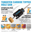 Spyder 14-Piece Tungsten Carbide Tipped (TCT) Hole Saw Kit Rapid Core Eject®