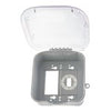 NSI Industries TORK XD210C Extra Duty Dual Gang, Vrt/Hrz Configuration, 2.75 IN In Use Weatherproof Clear Cover