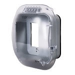 NSI Industries TORK XD210C Extra Duty Dual Gang, Vrt/Hrz Configuration, 2.75 IN In Use Weatherproof Clear Cover