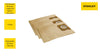 Alton Industries 19-3100 - Stanley Disposable Filter Bag for Wet/Dry Vacuums