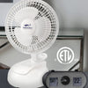 Proaira 6 Clip Desk Fan 2 in 1 with Integrated Base White