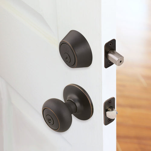 Design House Cambridge Keyed Entry Door Knob Oil Rubbed Bronze