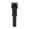 Danco Decorative Push-Button Sink Drain without Overflow in Matte Black