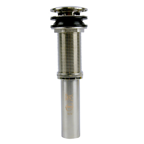 Danco Decorative Push-Button Sink Drain without Overflow in Brushed Nickel