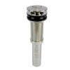 Danco Decorative Push-Button Sink Drain without Overflow in Brushed Nickel