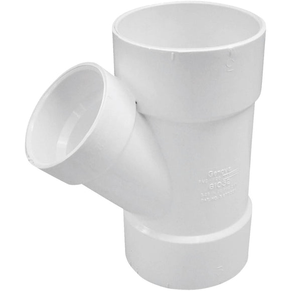Charlotte Pipe 3 In. x 2 In. Schedule 30 DWV Reducing PVC Wye