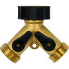 DUAL CONNECTOR SHUT-OFF VALVE (BRASS)