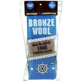 Bronze Wool Pad, Fine, 3-Pk.