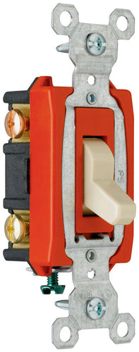 Pass & Seymour Commerical 20A Specification Grade Toggle Switch, Ivory