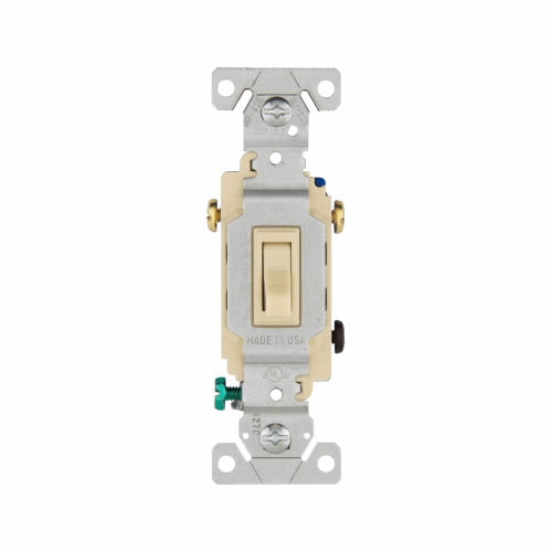 Eaton Cooper Wiring Grounded Toggle Switch 15A, 120V Ivory