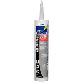 3006 Adhesive Caulk, All-Purpose, Clear, 10-oz.