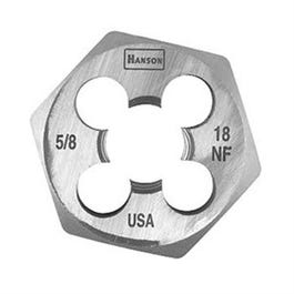 Hexagon Fractional Die, National Fine Thread, 5/8-In. x 18