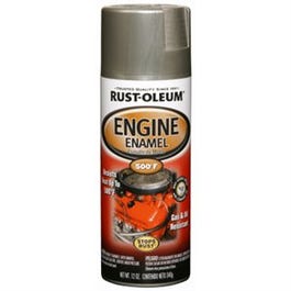 Engine Spray Enamel, Aluminum Semi-Gloss, 12-oz.