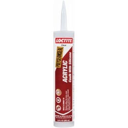 Polyseamseal Acrylic Caulk with Silicone, Clear, 10-oz.