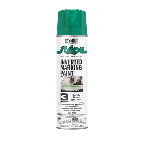 Seymour Paint 20-355 Seymour Stripe 3-Series Inverted Ground Marking Paint, Safety Green 15oz (15 oz., Safety Green)