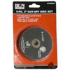 Wood Industries IH-260AA 3 in. Cut-Off Disc Set, Black