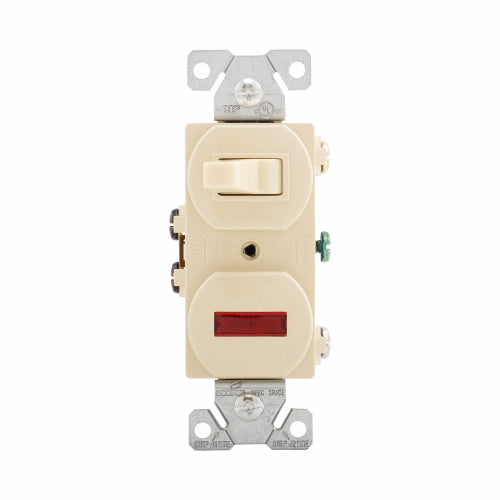 Eaton Cooper Wiring Commercial Grade Combination Switch 15A, 120V Ivory