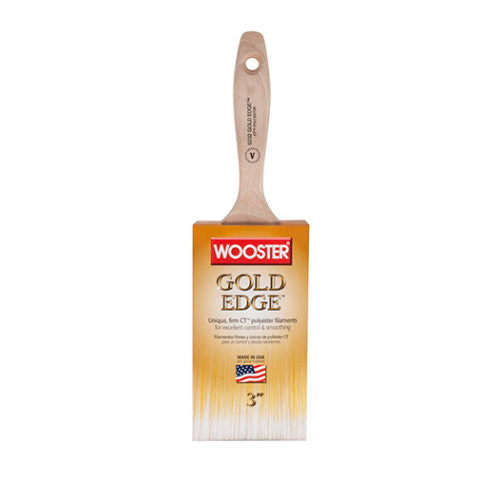 Wooster Brush 2 in. Gold Edge Polyester Flat Brush