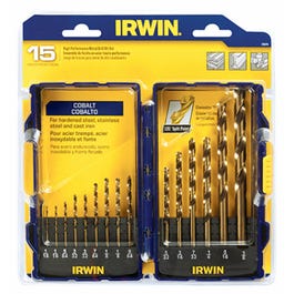 15-Piece Pro Cobalt Drill Bit Set