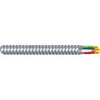 Flexible Conduit with Dedicated Green Ground, Aluminum Metal Clad, 12-Gauge, 2-Conductor