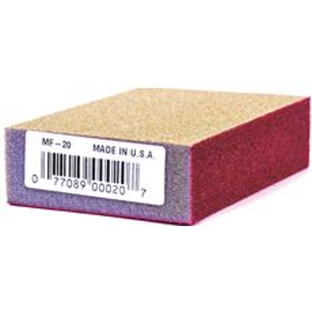 Linzer Blue Dolphin Sanding Sponge, Medium/fine, 4 In. X 2-5/8 In., 1 In. Thickness