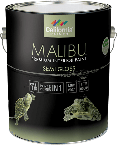 California Products Malibu Premium Interior Paint Semi Gloss Medium Base - 1 Gallon