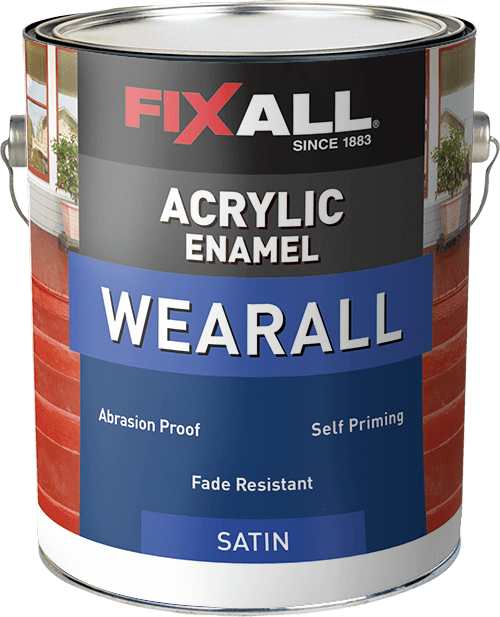 FixAll  Wearall Acrylic Enamel Satin Battleship Gray - 1 Gallon