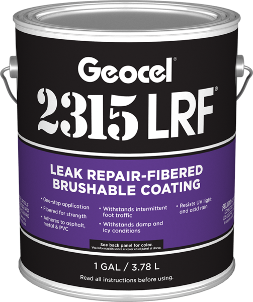 Geocel USA 2315LRF® Leak Repair-Fibered Brushable Sealant 1 Gallon Clear